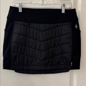 Smartwool Black Quilted Mini Skirt